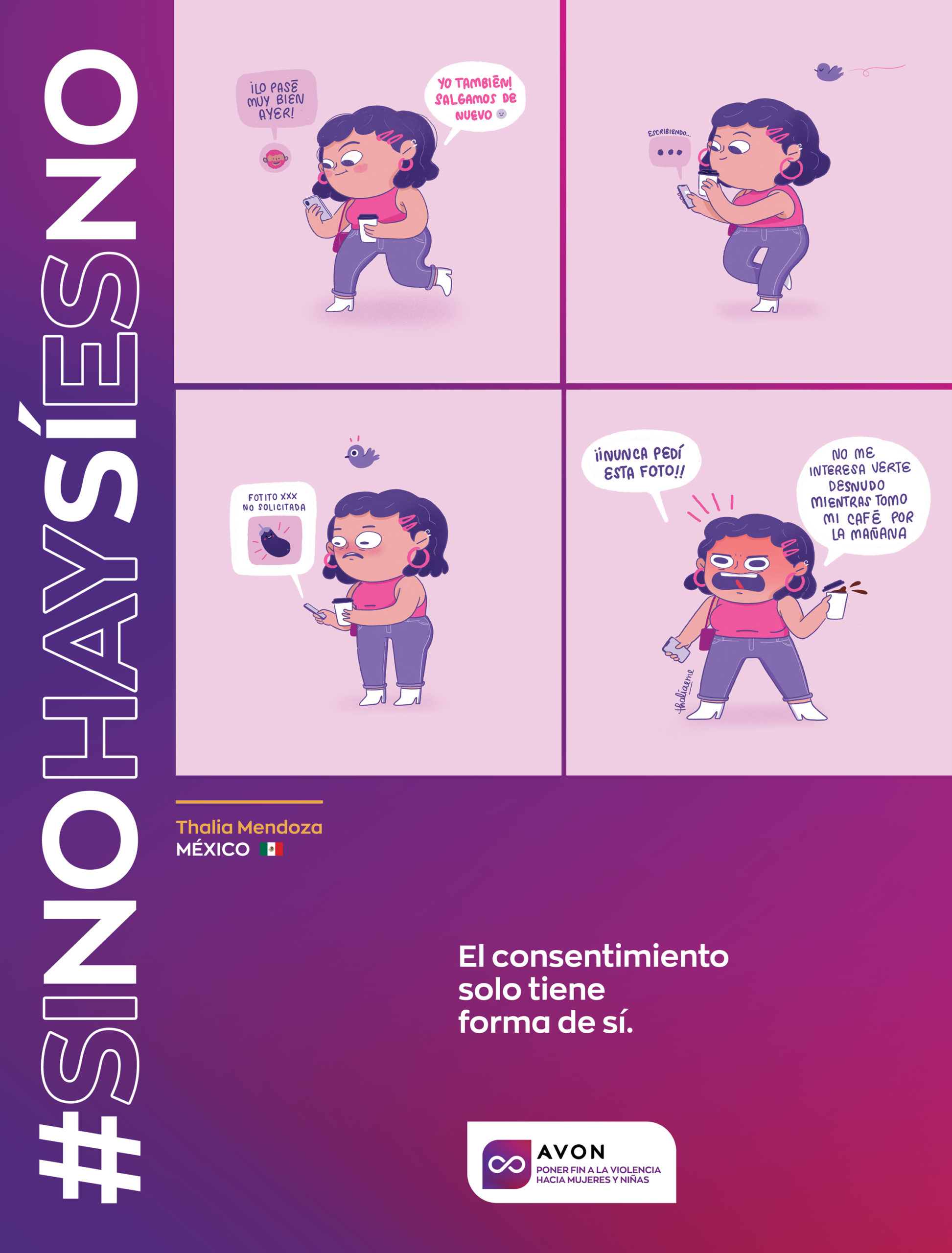 Sin consentimiento es violencia #siNohaySíesNo - Style by ShockVisual